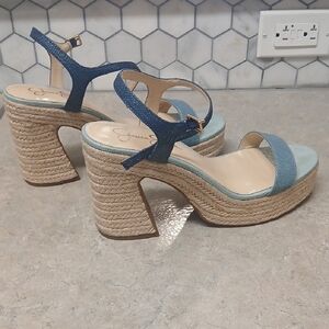 Jessica Simpson Denim Espadrille Heels